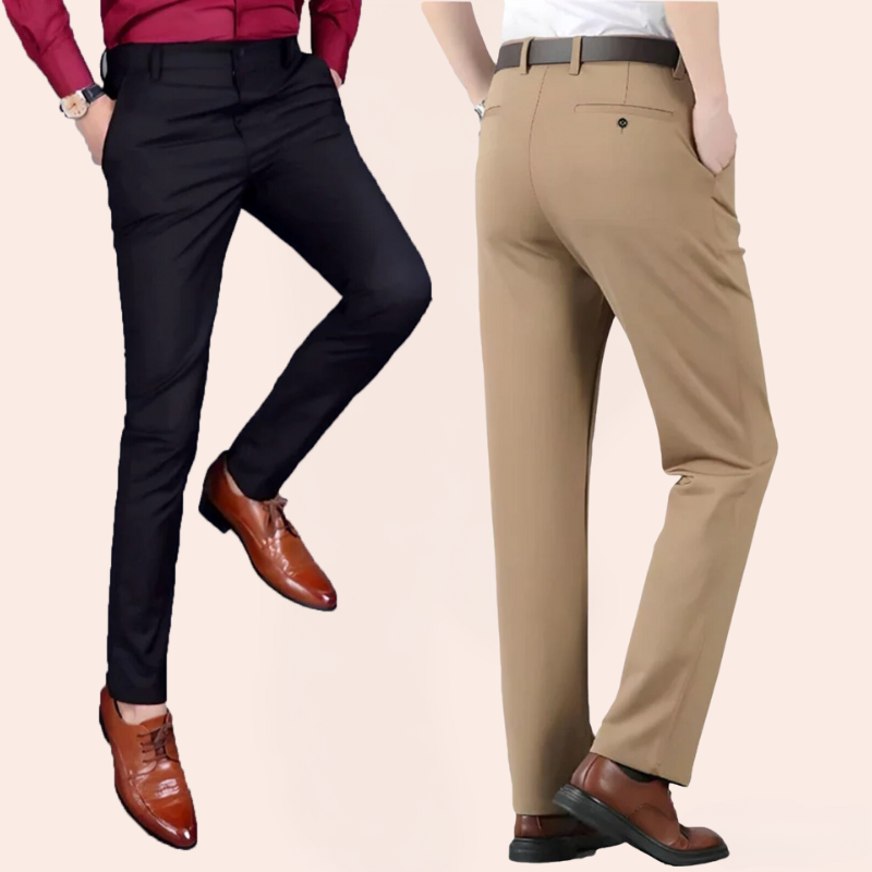 Stretch Men's Trousers - Nikolai-Blue-S-State of Style