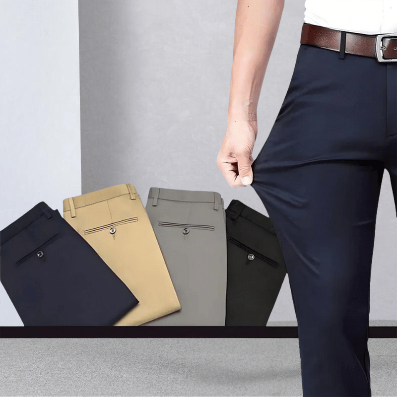 Stretch Men's Trousers - Nikolai-Blue-S-State of Style
