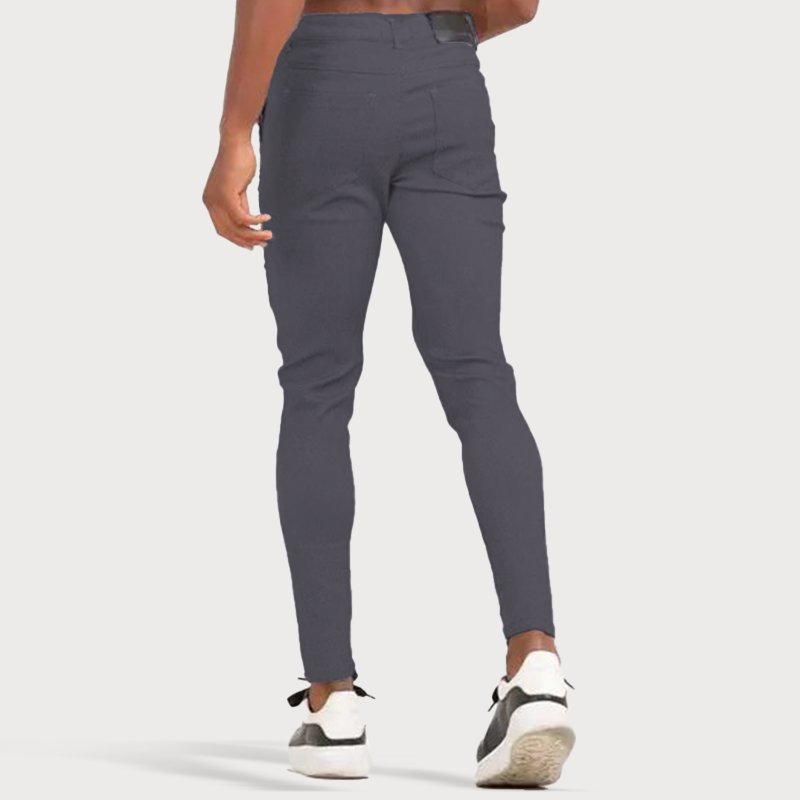 Stretch Men's Trousers - Oliver-Cream-28-State of Style