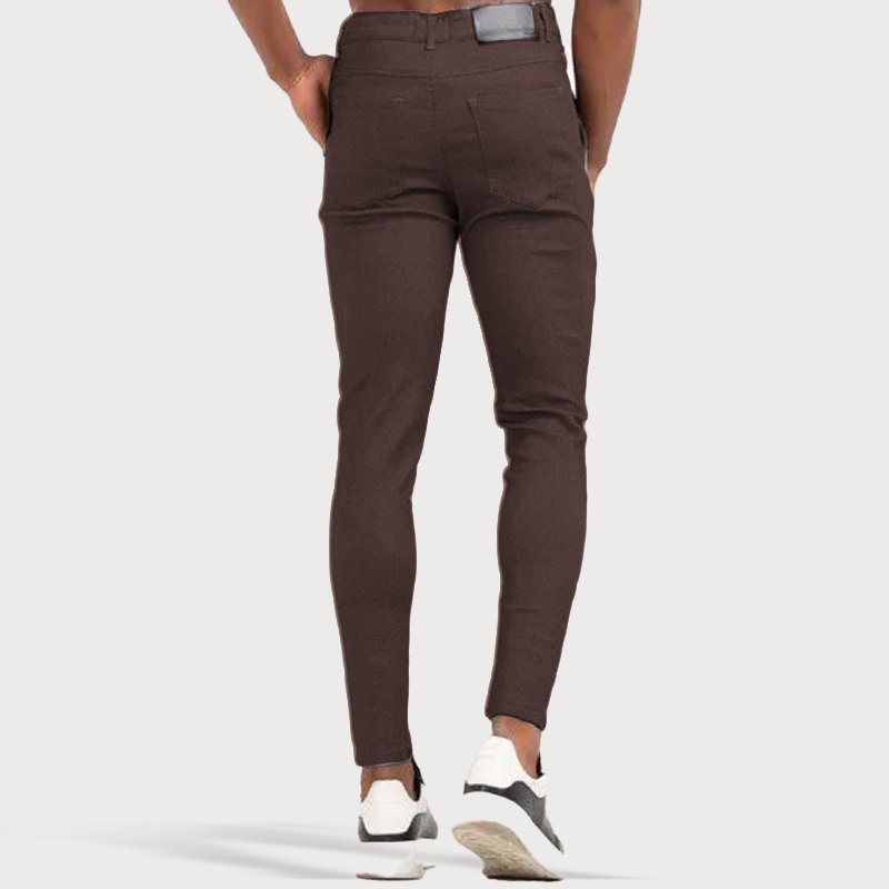 Stretch Men's Trousers - Oliver-Cream-28-State of Style