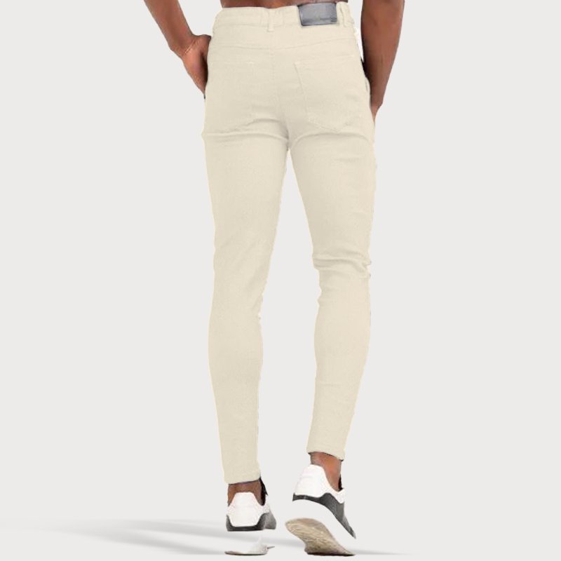 Stretch Men's Trousers - Oliver-Cream-28-State of Style
