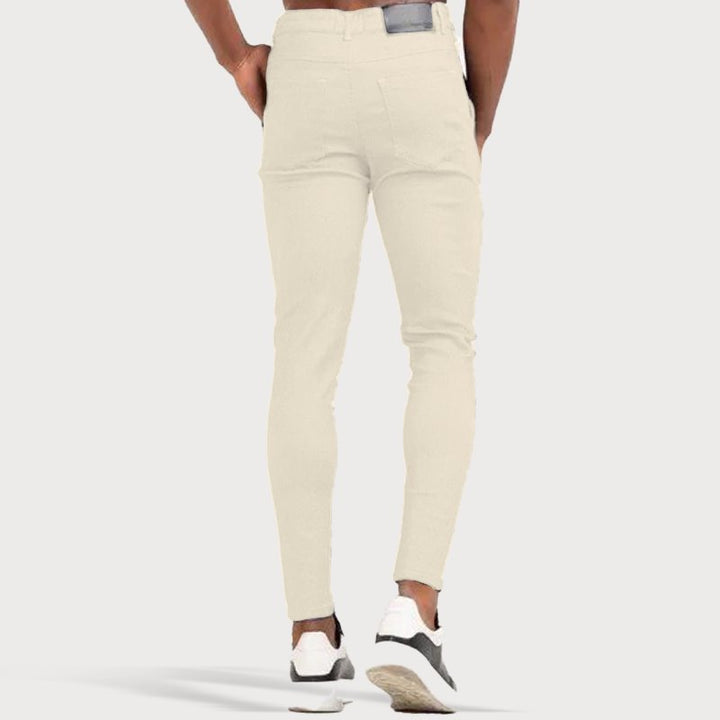 Stretch Men’s Trousers - Oliver-Cream-28-State of Style