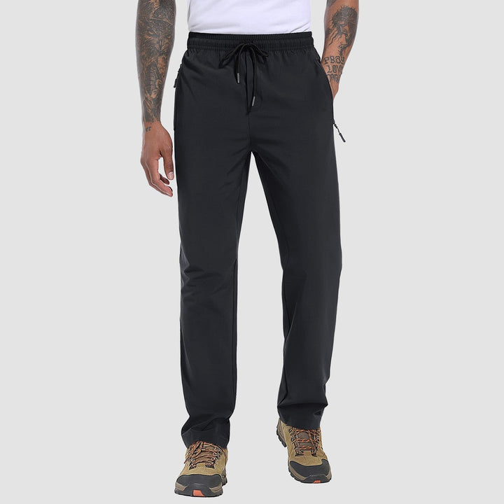 Stretch & Quick-Drying Men's Outdoor Pants - FlexiTrek-Black-S-State of Style