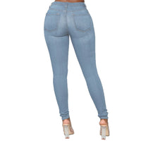 Stretch Velvet Skinny Jeans in Plus Size-Grey-XS-State of Style