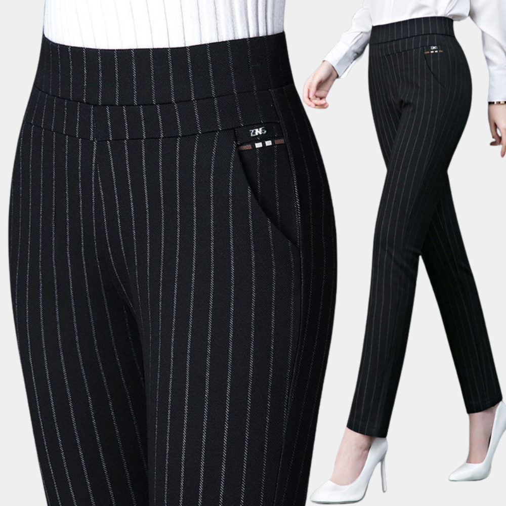 Stretchable Ladies' Trousers for Optimal Comfort - Mira-Black-M-State of Style