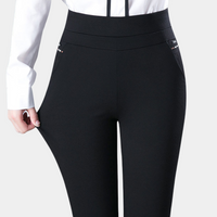 Stretchable Ladies' Trousers for Optimal Comfort - Mira-Black-M-State of Style