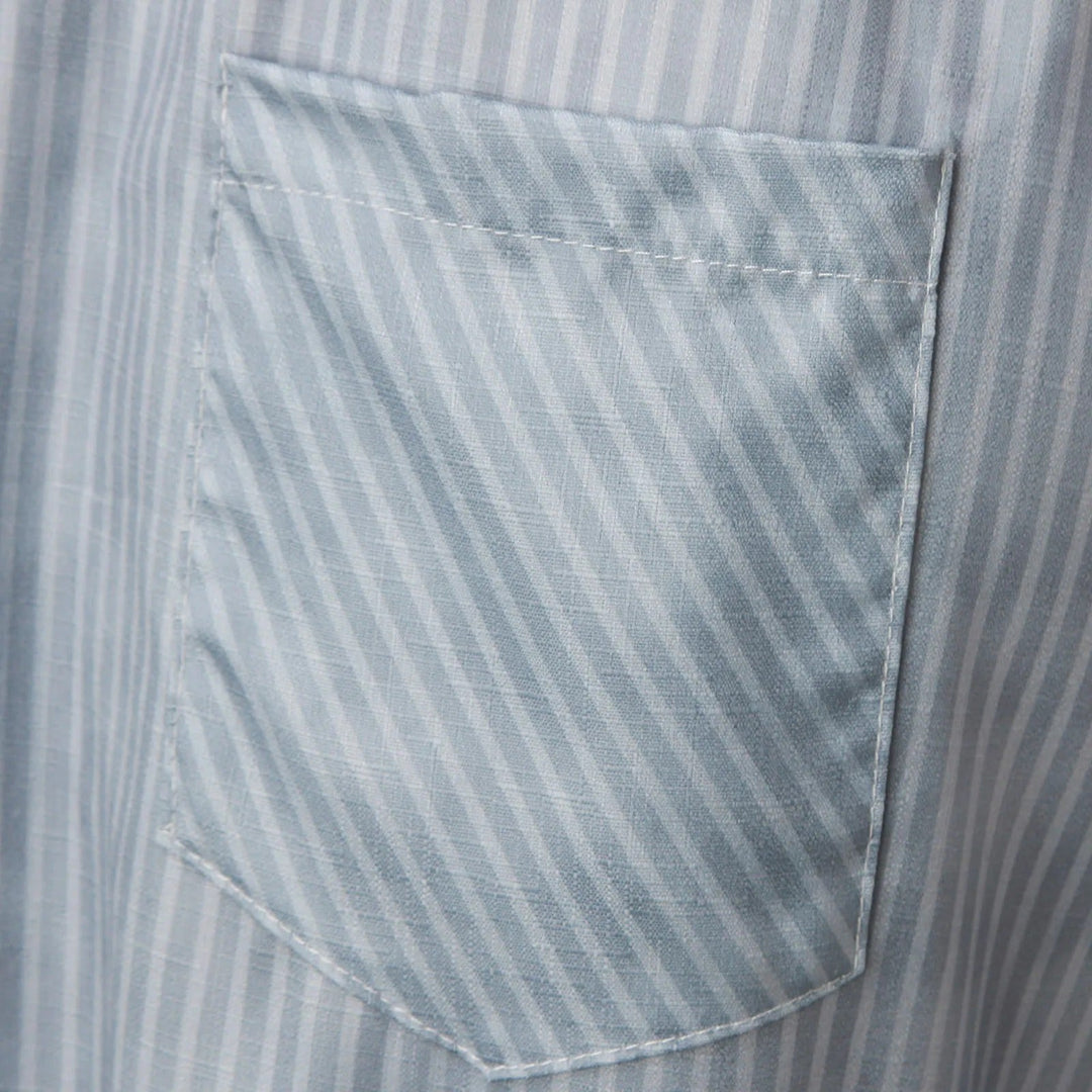 Striped High-Waist Ladies' Trousers with Decorative Buttons – Florence-Gray-S-State of Style
