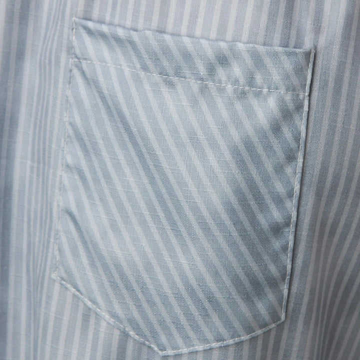 Striped High-Waist Ladies' Trousers with Decorative Buttons – Florence-Gray-S-State of Style