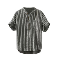 Striped Men's Summer Shirt – Jesse-Green-S-State of Style