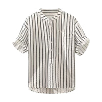 Striped Men's Summer Shirt – Jesse-White-S-State of Style