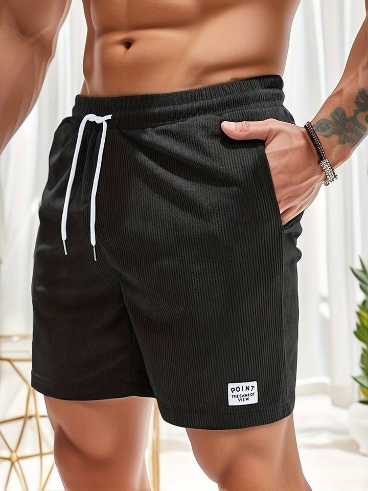 Striped Men's Summer Shorts – Jules-Black-S-State of Style