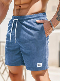 Striped Men's Summer Shorts – Jules-Light blue-S-State of Style