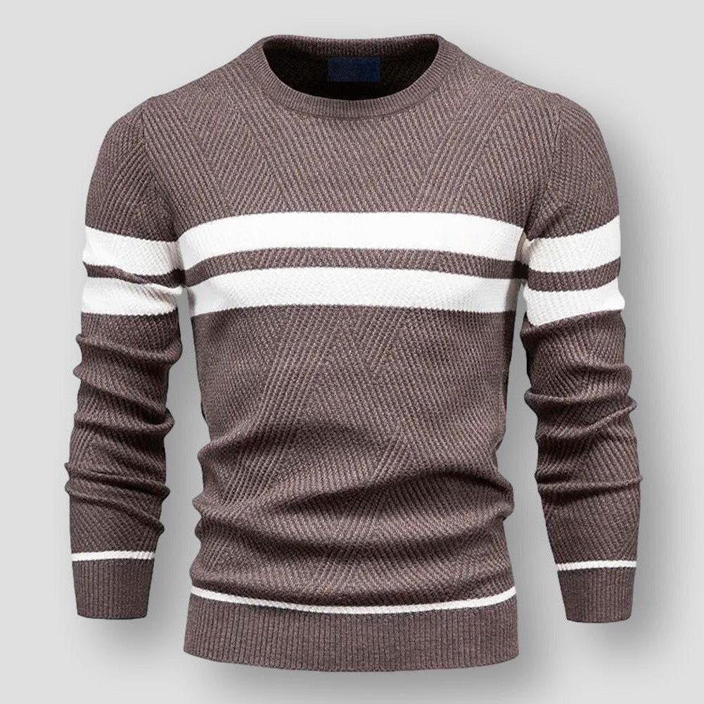 Striped Men's Sweater - Sebastian-Bruin-S-State of Style