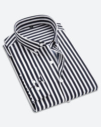 Striped Shirt for Men - Matteo-Black-M-State of Style
