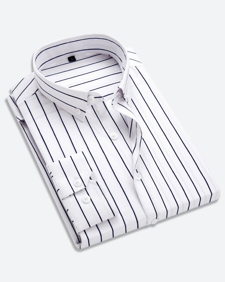 Striped Shirt for Men - Matteo-White-M-State of Style