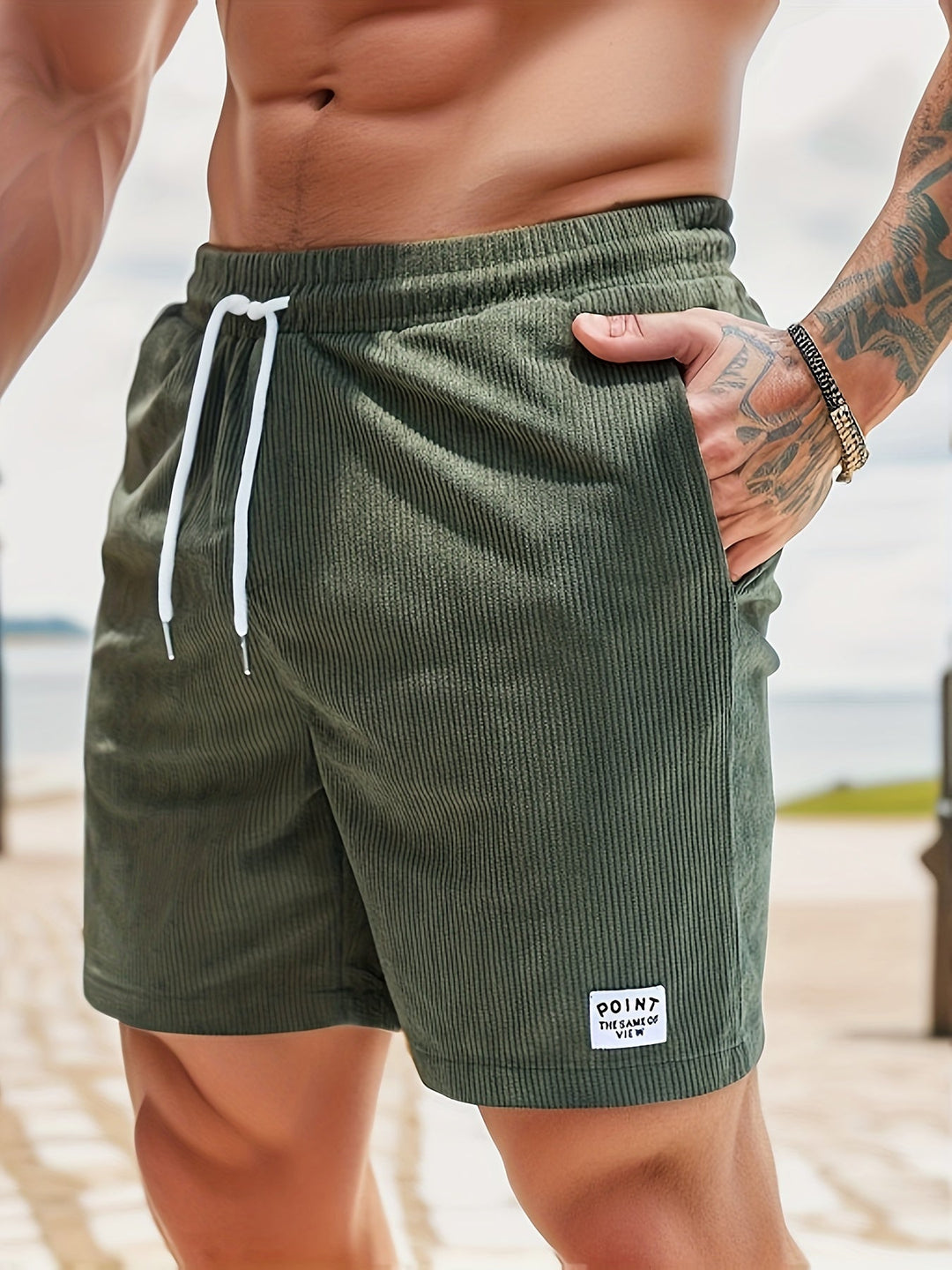 Striped Shorts for Men – Luca-Green-S-State of Style