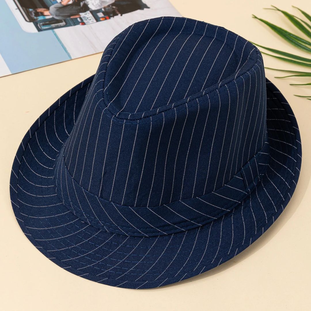 Striped Vintage Top Hat Jonathan – Classic British Style-Blue-State of Style
