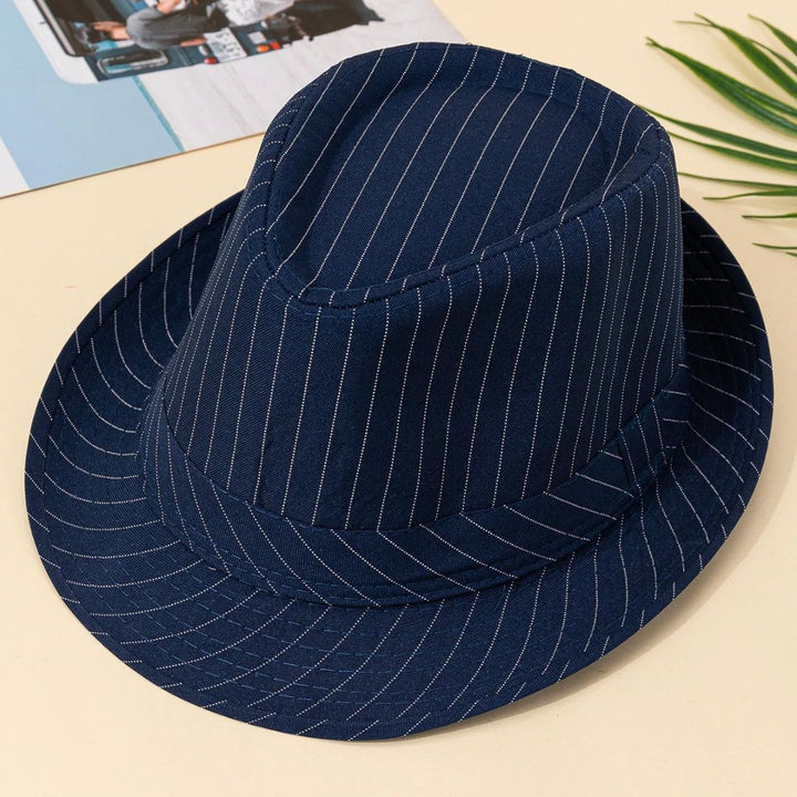Striped Vintage Top Hat Jonathan – Classic British Style-Blue-State of Style