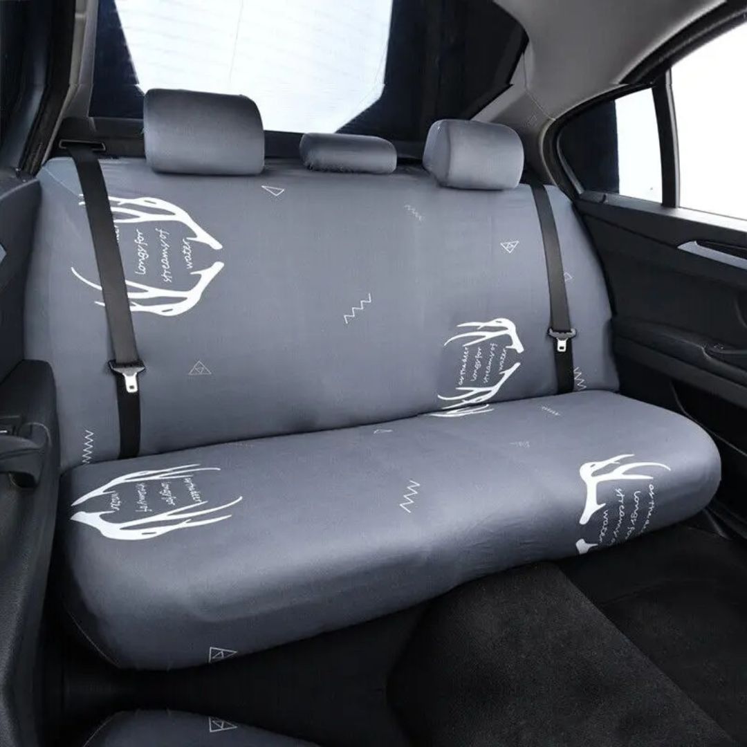 Strong Dog Car Back Seat Cover - BarkGuard-Light Gray-State of Style