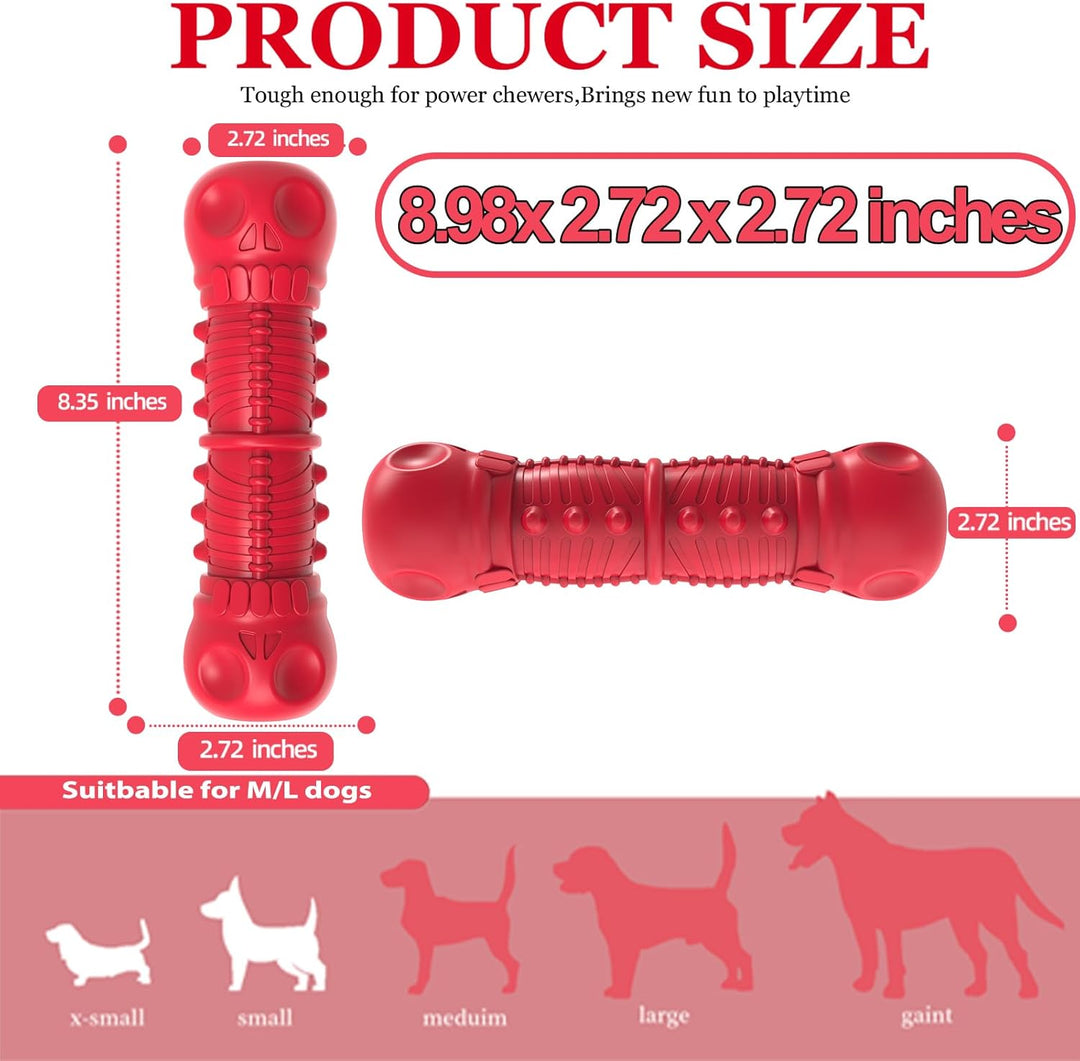 Strong Rubber Chew Toy for Dogs-Red-State of Style