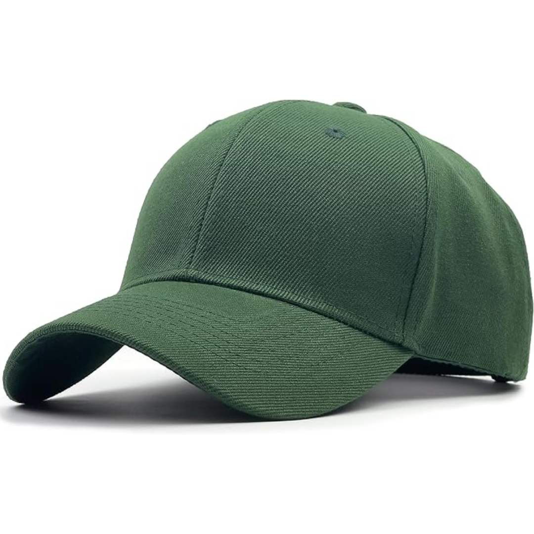 Structured Adjustable Baseball Cap - Alex-Olive green-State of Style
