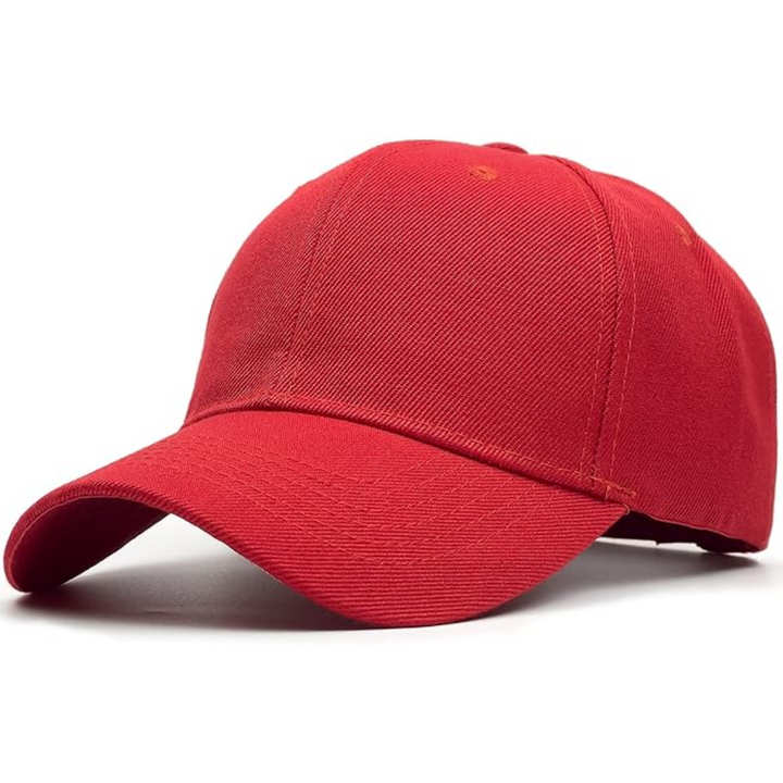Structured Adjustable Baseball Cap - Alex-Red-State of Style