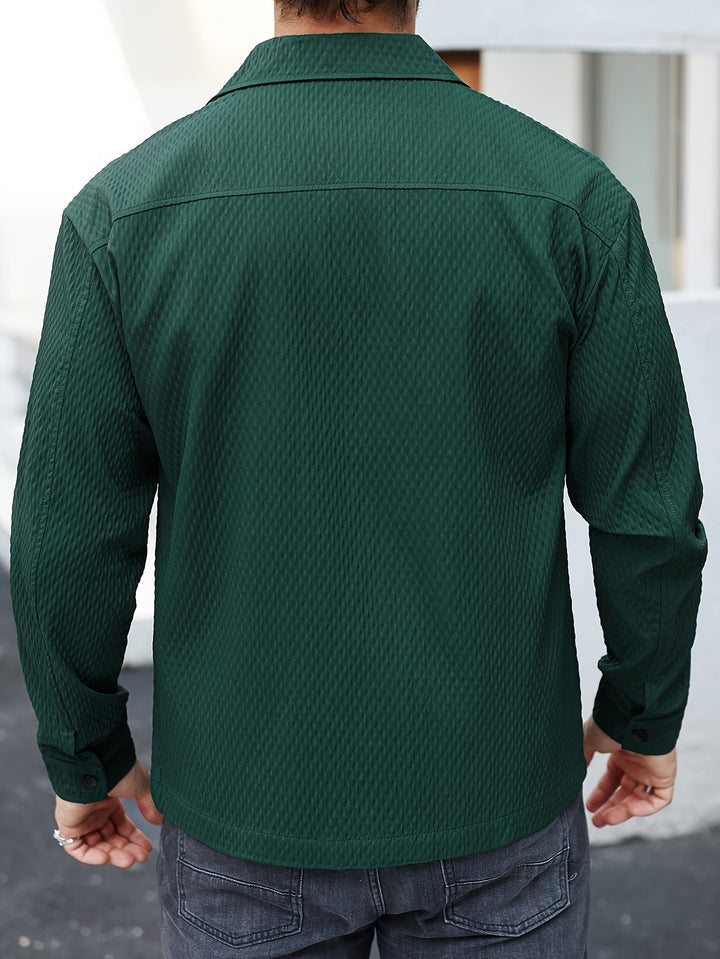 Structured Green Men's Shirt - Finn-S-State of Style