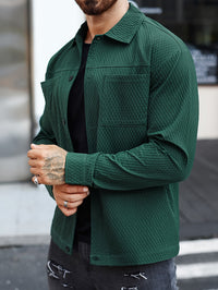 Structured Green Men's Shirt - Finn-S-State of Style