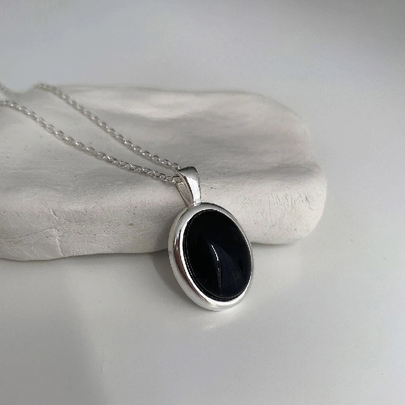 Stunning Black Opal Necklace-State of Style
