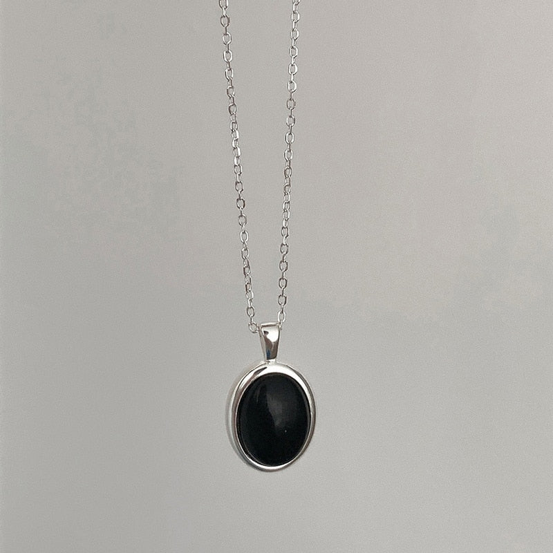 Stunning Black Opal Necklace-State of Style