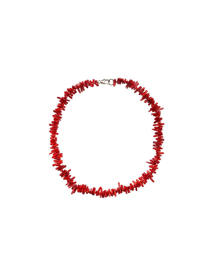 Stunning Red Coral Bead Necklace-State of Style