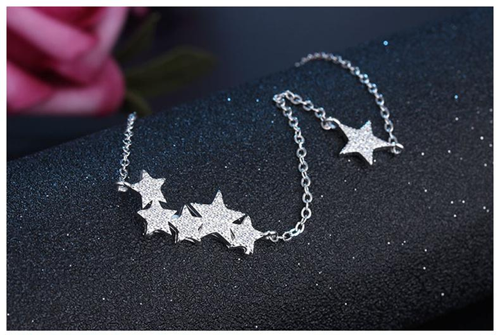 Stunning Silver Star Necklace-State of Style