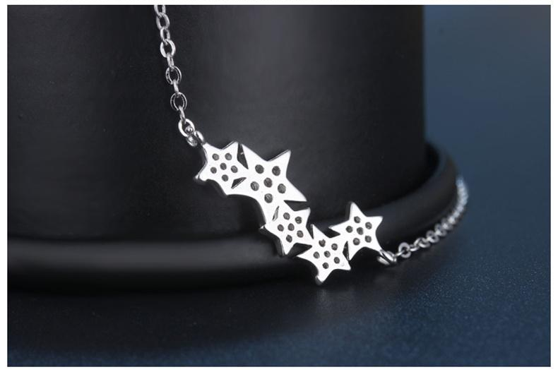 Stunning Silver Star Necklace-State of Style