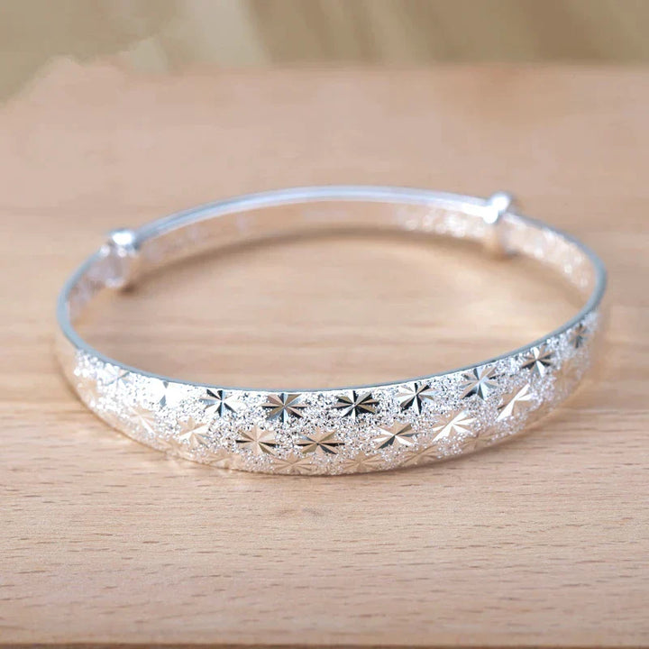 Stunning Star-Shaped Silver Bracelet-State of Style