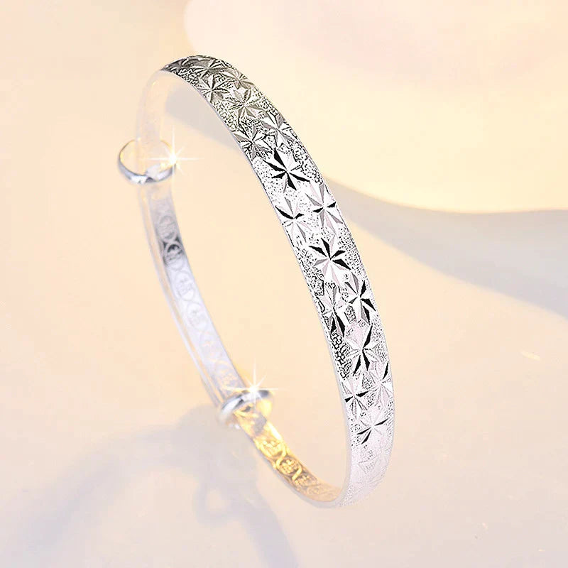 Stunning Star-Shaped Silver Bracelet-State of Style