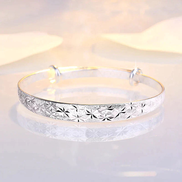 Stunning Star-Shaped Silver Bracelet-State of Style