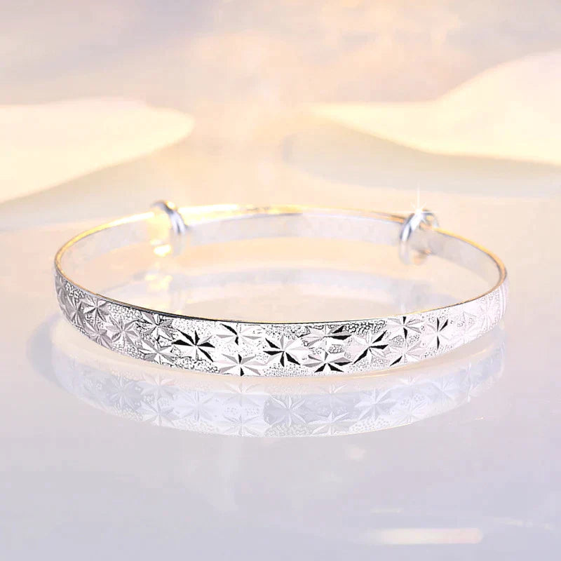 Stunning Star-Shaped Silver Bracelet-State of Style