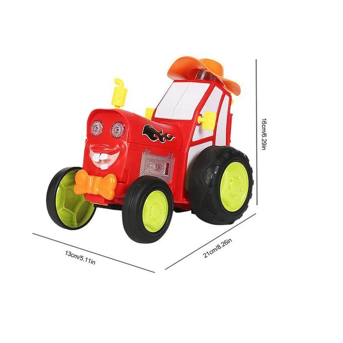 Stunt car with Light & Music – SpinRacer-Red-State of Style