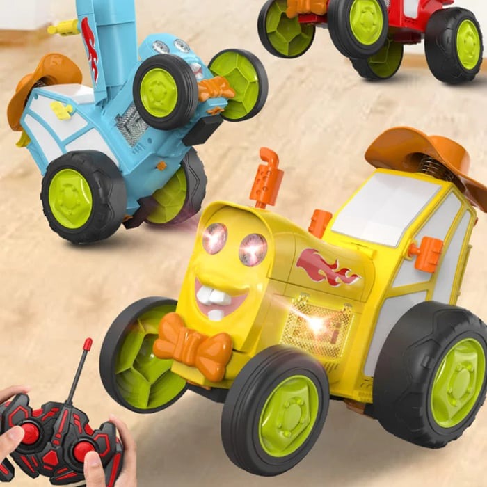 Stunt car with Light & Music – SpinRacer-Red-State of Style