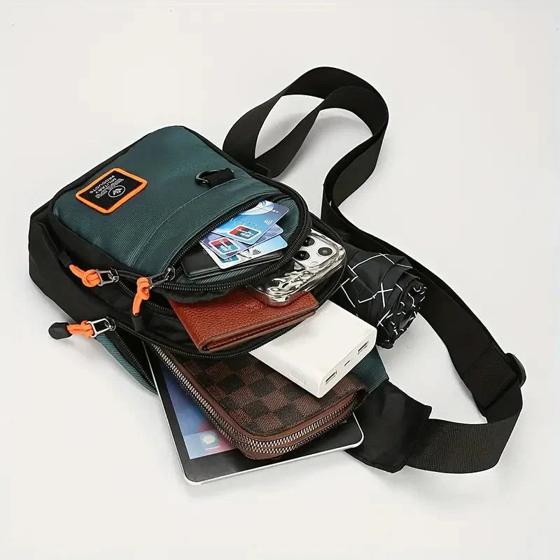 Sturdy Men's Shoulder Bag - UrbanTrail-Blue-State of Style