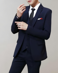 Stylish 3-Piece Men's Suit - Tobias-Navy-XS-State of Style