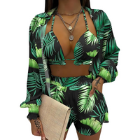 Stylish 3-piece summer outfit for the beach and pool - TropenGlow-Banana Green-S-State of Style