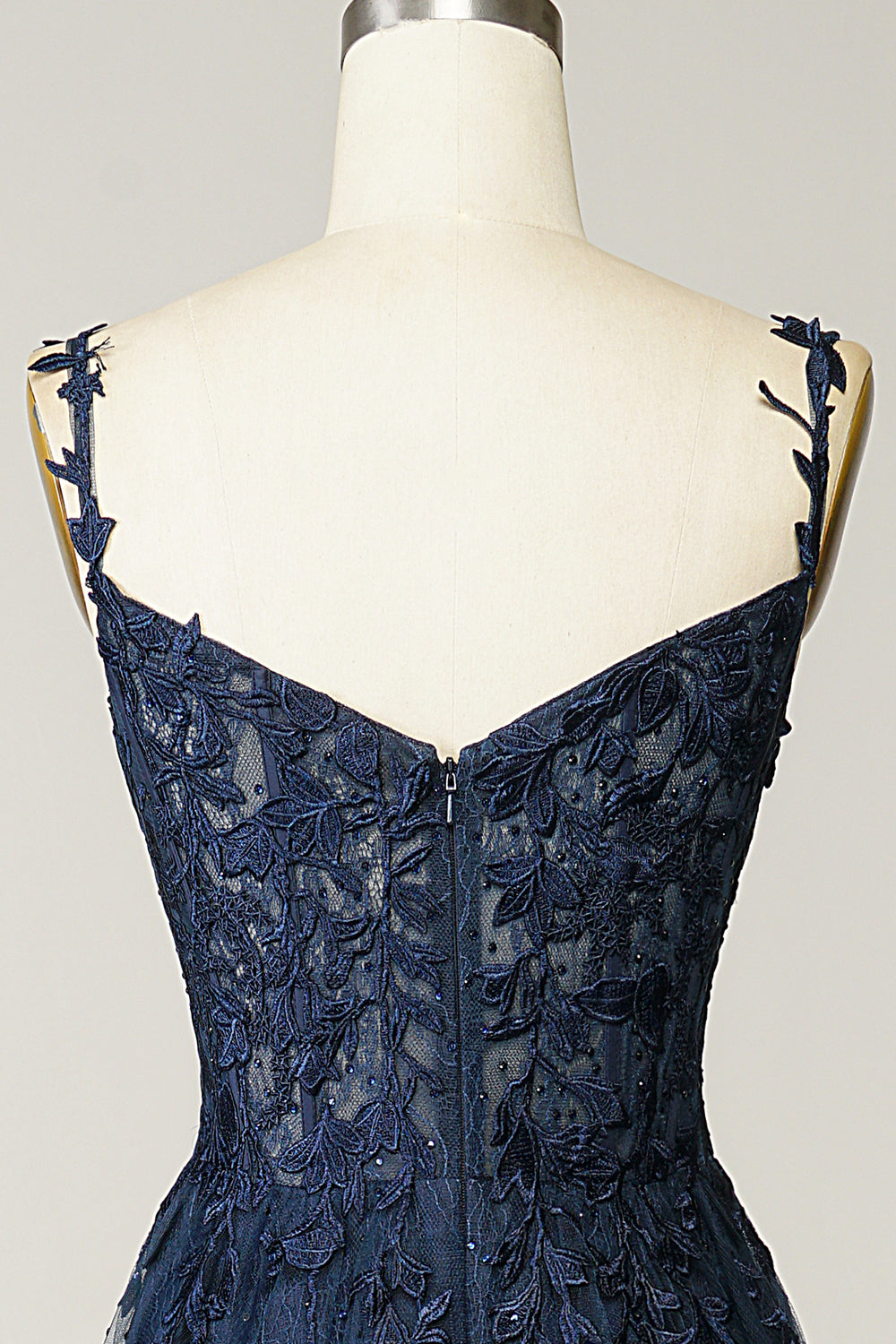Stylish A-Line Ball Gown - Sophie-Navy Blue-4-State of Style