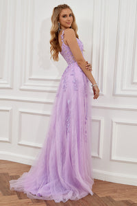 Stylish A-Line Ball Gown - Sophie-Navy Blue-4-State of Style