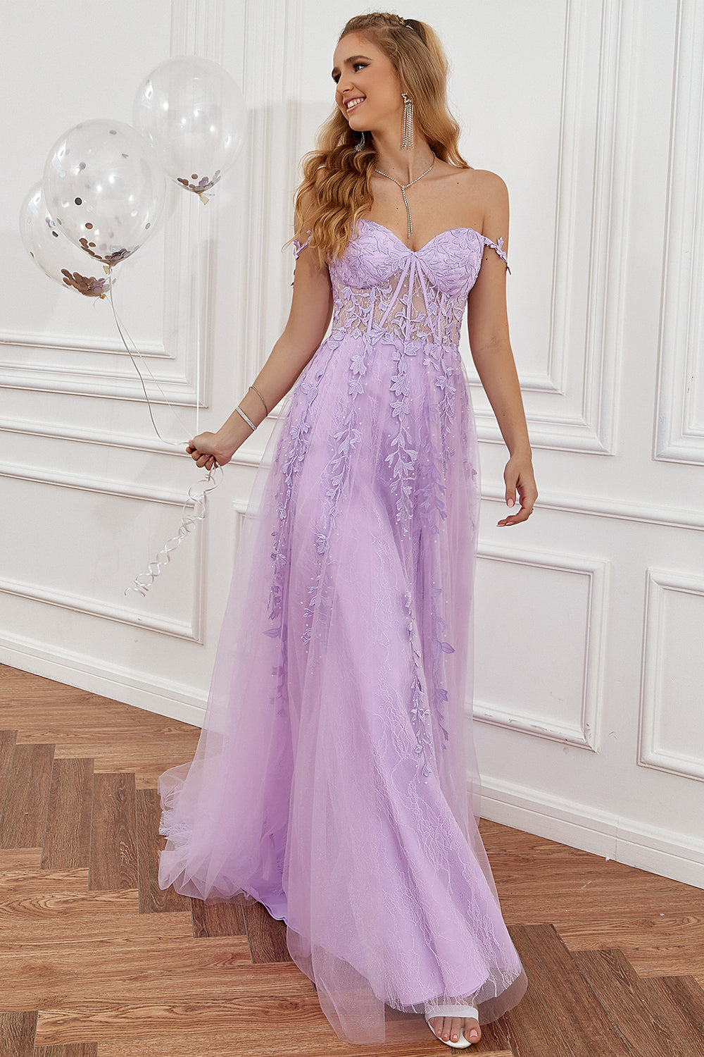 Stylish A-Line Ball Gown - Sophie-Navy Blue-4-State of Style