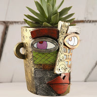 Stylish Abstract Art Plant Pot Ornaments - RetroVisage-Normal-State of Style