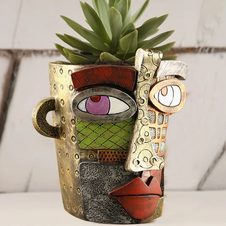 Stylish Abstract Art Plant Pot Ornaments - RetroVisage-Normal-State of Style