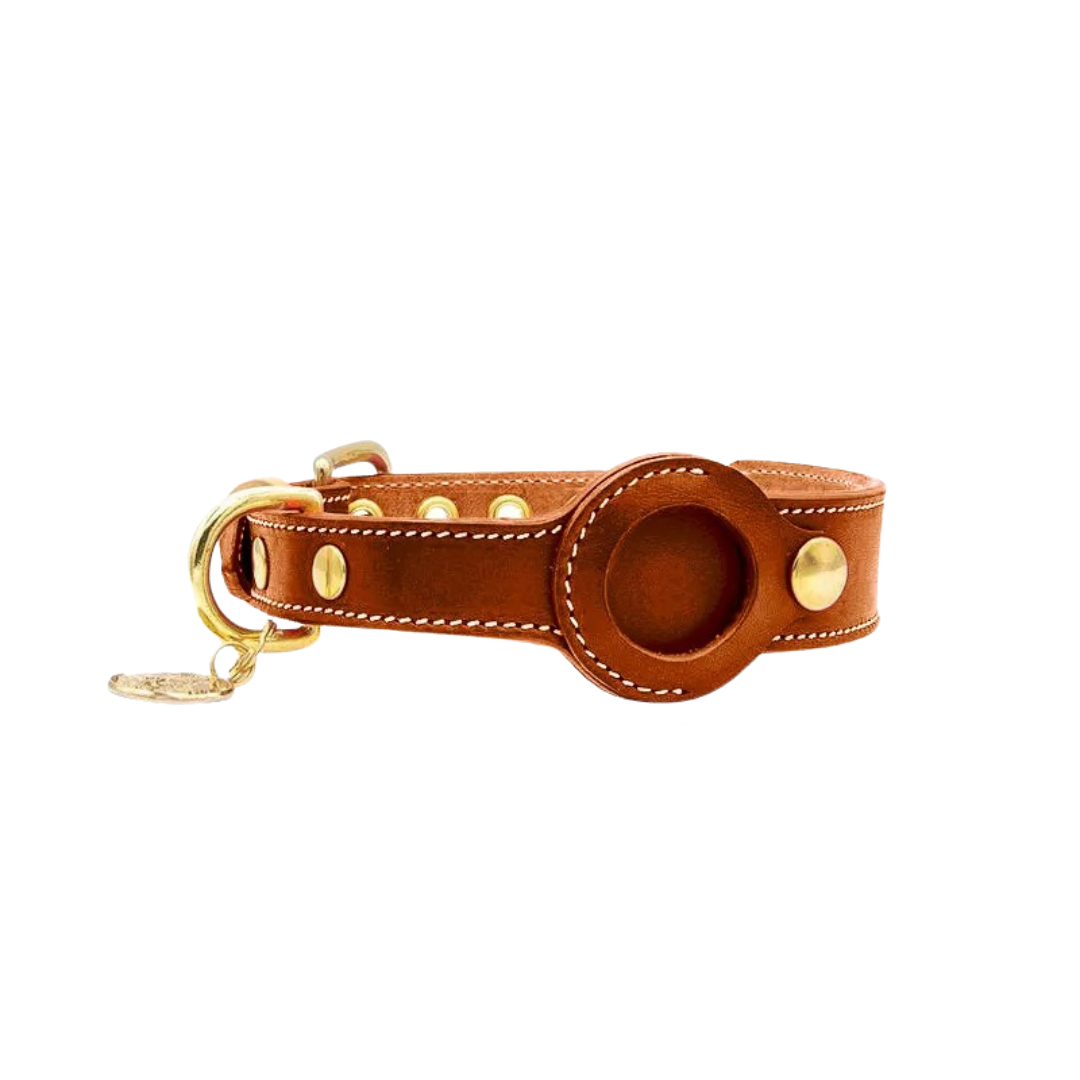 Stylish AirTag Collar for Pets - PurrTrack™-Brown-S (30.0–37.0 cm)-State of Style