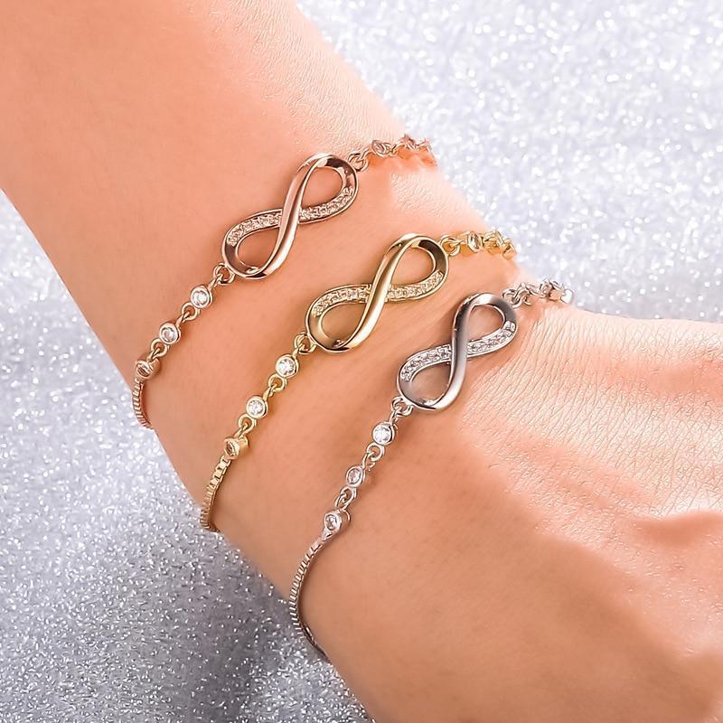 Stylish and Adjustable Infinity Bracelet - Nova-Gold-State of Style