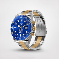 Stylish and Advanced Smartwatch - PowerFit-Blue/Gold-State of Style
